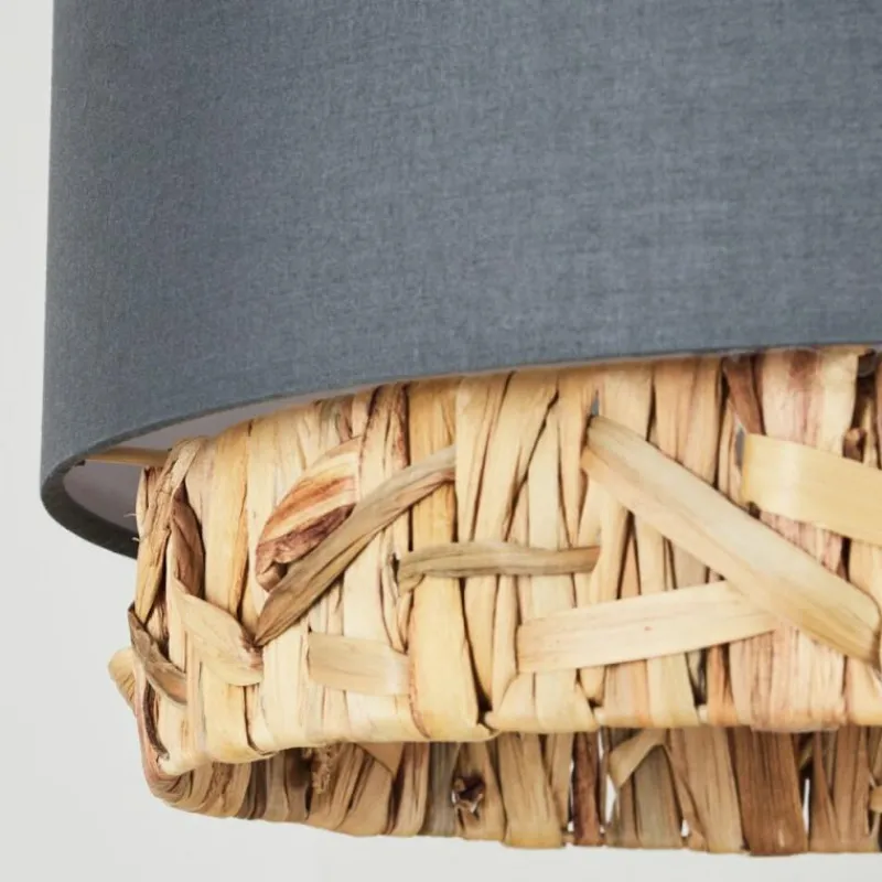 Lampes En Tissu-hofstein Suspension Marieux beige, Gris, Écru, 1 lumière