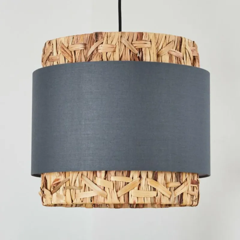 Lampes En Tissu-hofstein Suspension Marieux beige, Gris, Écru, 1 lumière