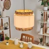 Lampes En Tissu-hofstein Suspension Marieux Écru, Blanc, 1 lumière