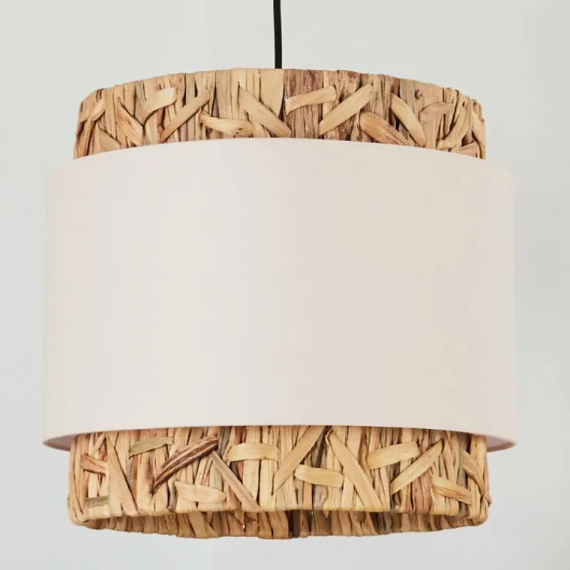 Lampes En Tissu-hofstein Suspension Marieux Écru, Blanc, 1 lumière