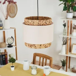 Lampes En Tissu-hofstein Suspension Marieux Écru, Blanc, 1 lumière