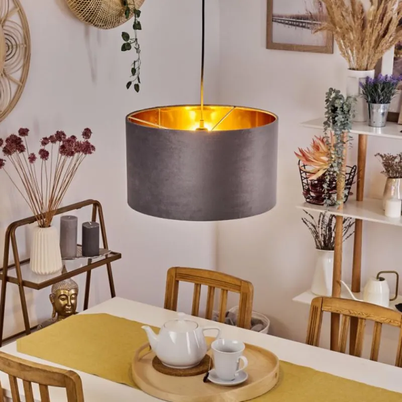 Lampes Dorées-hofstein Suspension Maripi Noir, 1 lumière