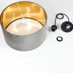 Lampes Dorées-hofstein Suspension Maripi Noir, 1 lumière