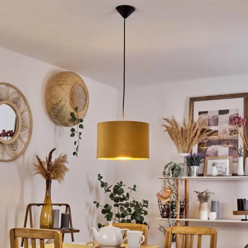 Lampes Dorées-hofstein Suspension Maripi Noir, 1 lumière