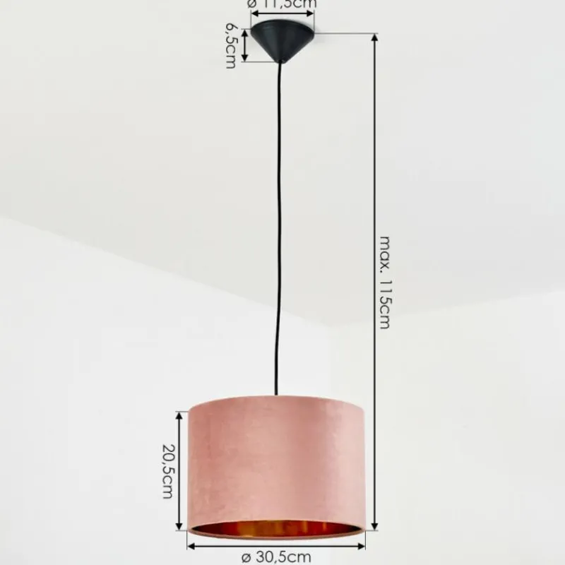 Lampes Dorées-hofstein Suspension Maripi Noir, 1 lumière