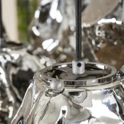 Suspension Verre Fumé-hofstein Suspension Marore Argent Oxydé, 7 lumières