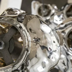 Suspension Verre Fumé-hofstein Suspension Marore Argent Oxydé, 5 lumières