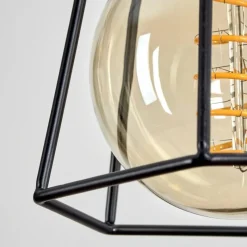 Lampes Vintages & Rétros-hofstein Suspension Marwayne Noir, 4 lumières