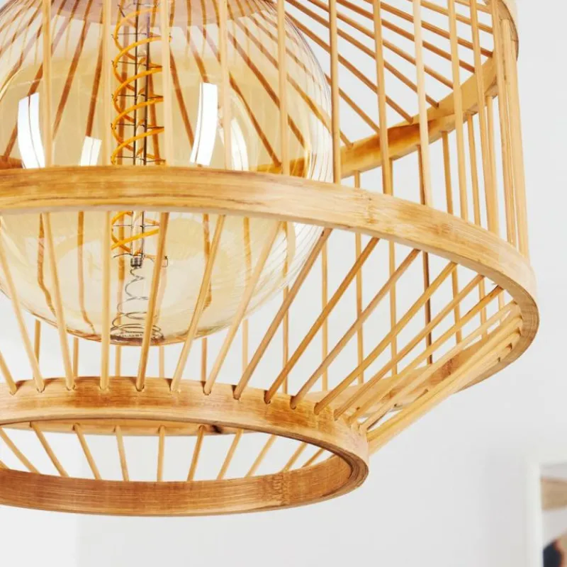 Style Boho-Chic-hofstein Suspension Maskat Noir, 1 lumière