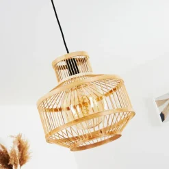 Style Boho-Chic-hofstein Suspension Maskat Noir, 1 lumière