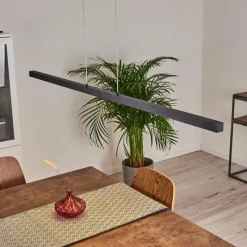 hofstein Suspension Mattawan LED Noir, 1 lumière