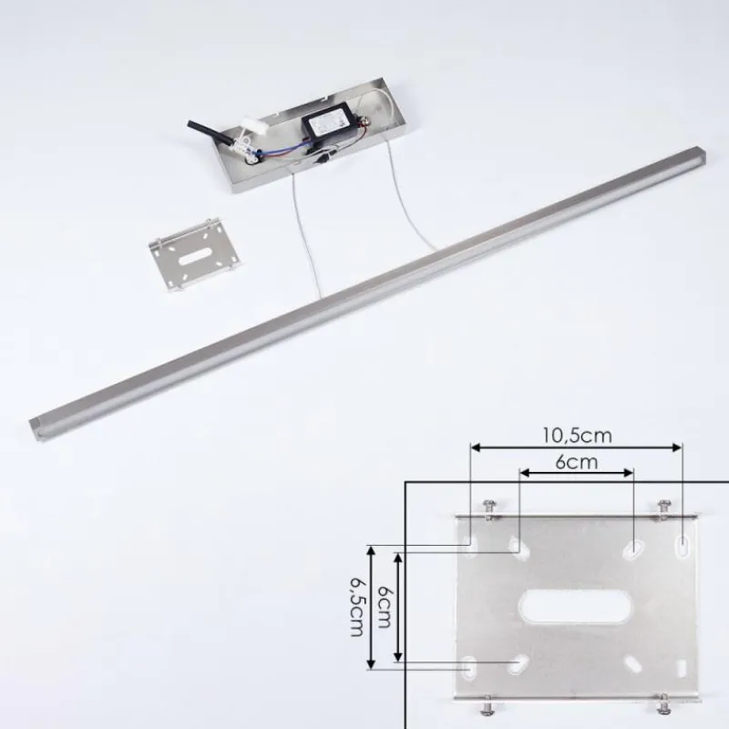 hofstein Suspension Mattawan LED Nickel mat, 1 lumière