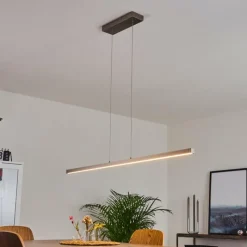 hofstein Suspension Mattawan LED Nickel mat, 1 lumière