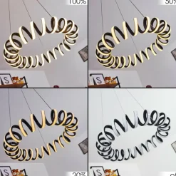 hofstein Suspension Maziwa LED Noir, Blanc, 1 lumière