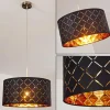 Lampes En Tissu-hofstein Suspension Meldal Nickel mat, 1 lumière