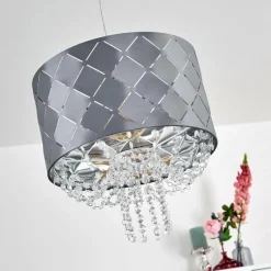 Luminaires Globo Lighting Suspension Meldal Nickel mat, 1 lumière* Suspensions