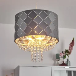 Luminaires Globo Lighting Suspension Meldal Nickel mat, 1 lumière* Suspensions