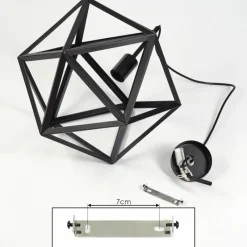 Style Boho-Chic-hofstein Suspension Melide Noir, 1 lumière