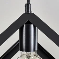 Style Boho-Chic-hofstein Suspension Melide Noir, 3 lumières