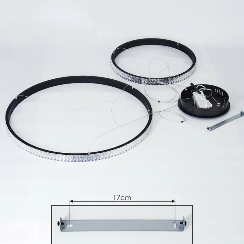 hofstein Suspension Melosa LED Noir, 1 lumière