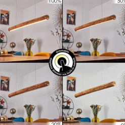 Luminaires Scandinaves-hofstein Suspension Merlengo LED Noir, 1 lumière