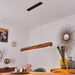 Luminaires Scandinaves-hofstein Suspension Merlengo LED Noir, 1 lumière