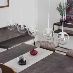 hofstein Suspension Mesas Blanc, 5 lumières