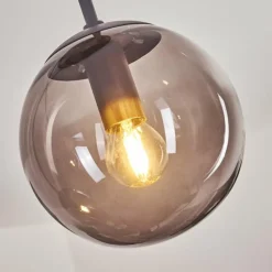 Suspension Verre Fumé-hofstein Suspension Mesas Noir, 3 lumières