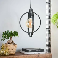 Lampes Vintages & Rétros-hofstein Suspension Mirandola  Gris, 1 lumière