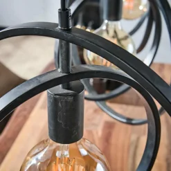 Lampes Vintages & Rétros-hofstein Suspension Mirandola Noir, 3 lumières