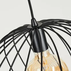 Lampes Industrielles-hofstein Suspension Miton Noir, 1 lumière