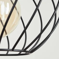 Lampes Industrielles-hofstein Suspension Miton Noir, 1 lumière