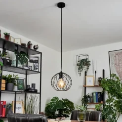 Lampes Industrielles-hofstein Suspension Miton Noir, 1 lumière