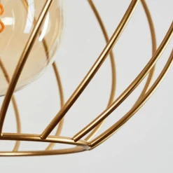 Lampes Vintages & Rétros-hofstein Suspension Miton Noir, 3 lumières