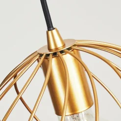 Lampes Vintages & Rétros-hofstein Suspension Miton Noir, 1 lumière