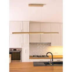 Luminaires Scandinaves-hofstein Suspension Mixto LED Chrome, Écru, 2 lumières