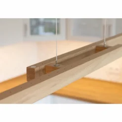 Luminaires Scandinaves-hofstein Suspension Mixto LED Chrome, Écru, 2 lumières