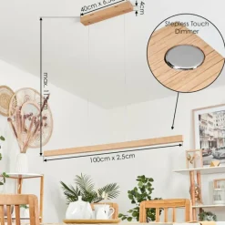 Luminaires Scandinaves-hofstein Suspension Mixto LED Écru, 1 lumière