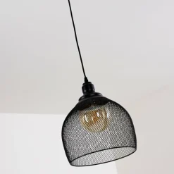 Lampes Vintages & Rétros-hofstein Suspension Moholm Noir, 1 lumière