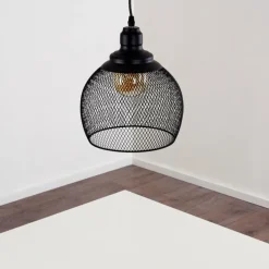 Lampes Vintages & Rétros-hofstein Suspension Moholm Noir, 1 lumière