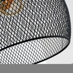 Lampes Vintages & Rétros-hofstein Suspension Moholm Noir, 1 lumière