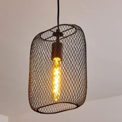 Lampes Industrielles-hofstein Suspension Moholm Noir, 1 lumière