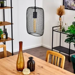 Lampes Industrielles-hofstein Suspension Moholm Noir, 1 lumière