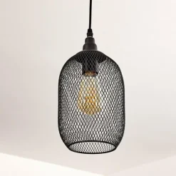 Lampes Industrielles-hofstein Suspension Moholm Noir, 1 lumière