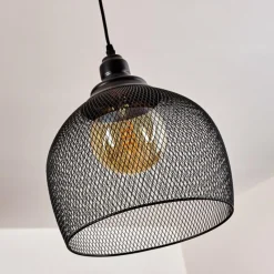 Lampes Industrielles-hofstein Suspension Moholm Noir, 1 lumière