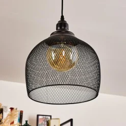 Lampes Industrielles-hofstein Suspension Moholm Noir, 1 lumière