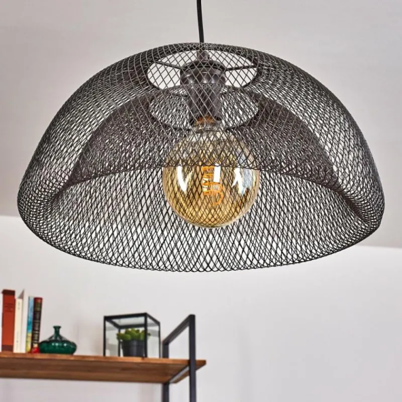 Lampes Industrielles-hofstein Suspension Moholm Noir, 1 lumière