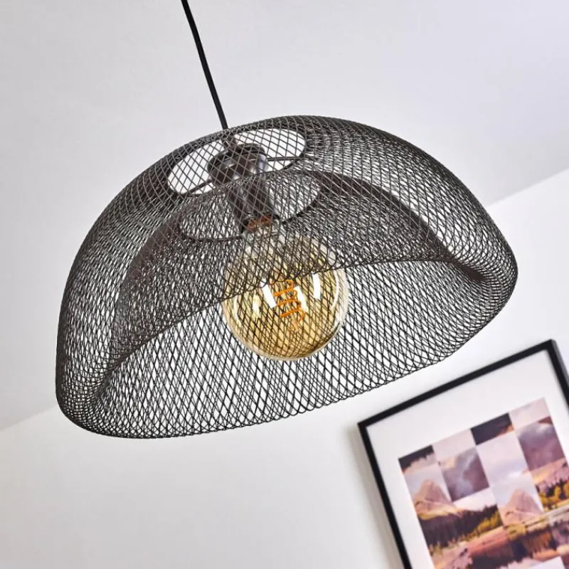 Lampes Industrielles-hofstein Suspension Moholm Noir, 1 lumière