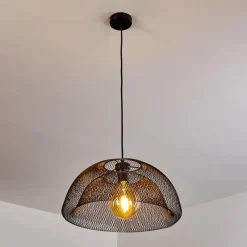 Lampes Industrielles-hofstein Suspension Moholm Noir, 1 lumière