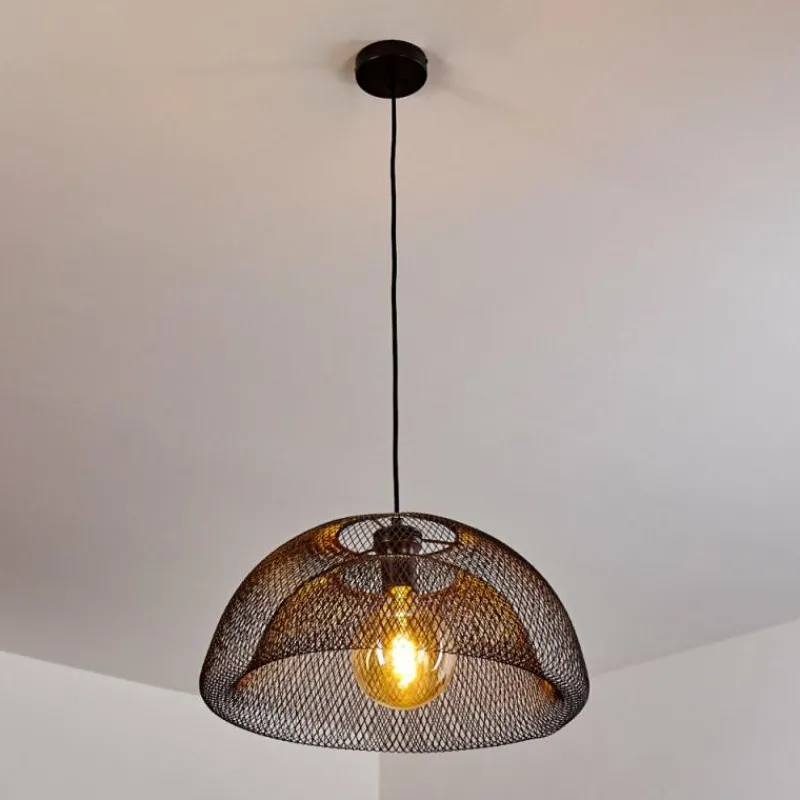 Lampes Industrielles-hofstein Suspension Moholm Noir, 1 lumière